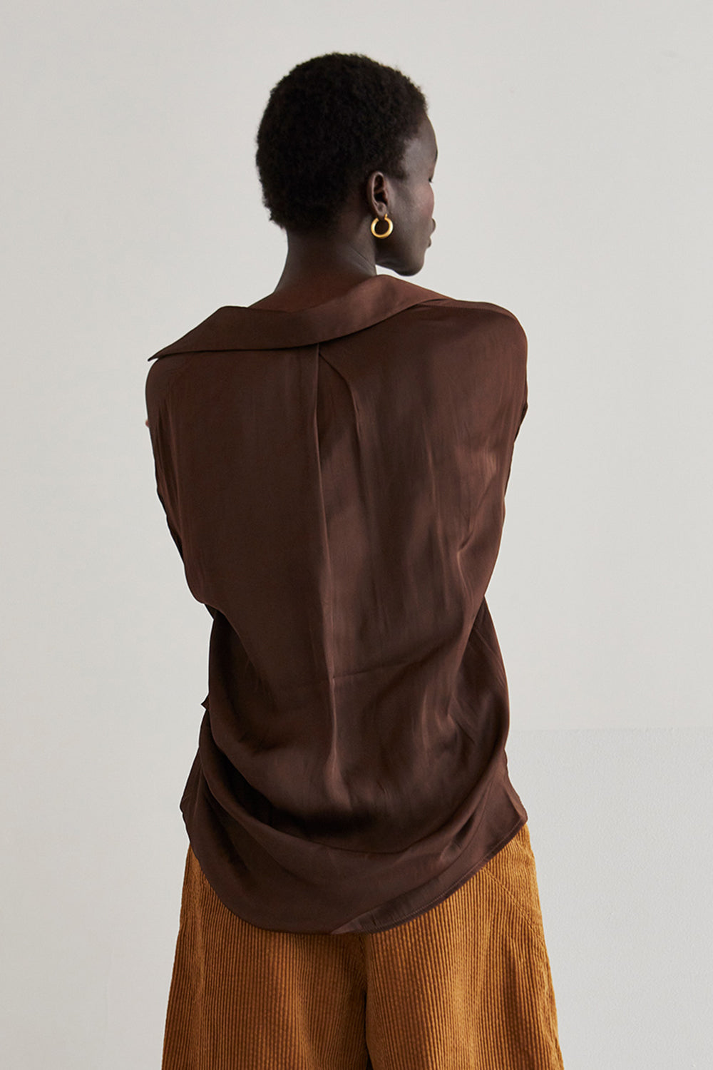 Raven Satin Blouse