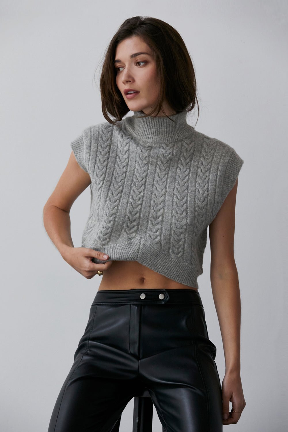 Anna Mock Neck Sweater