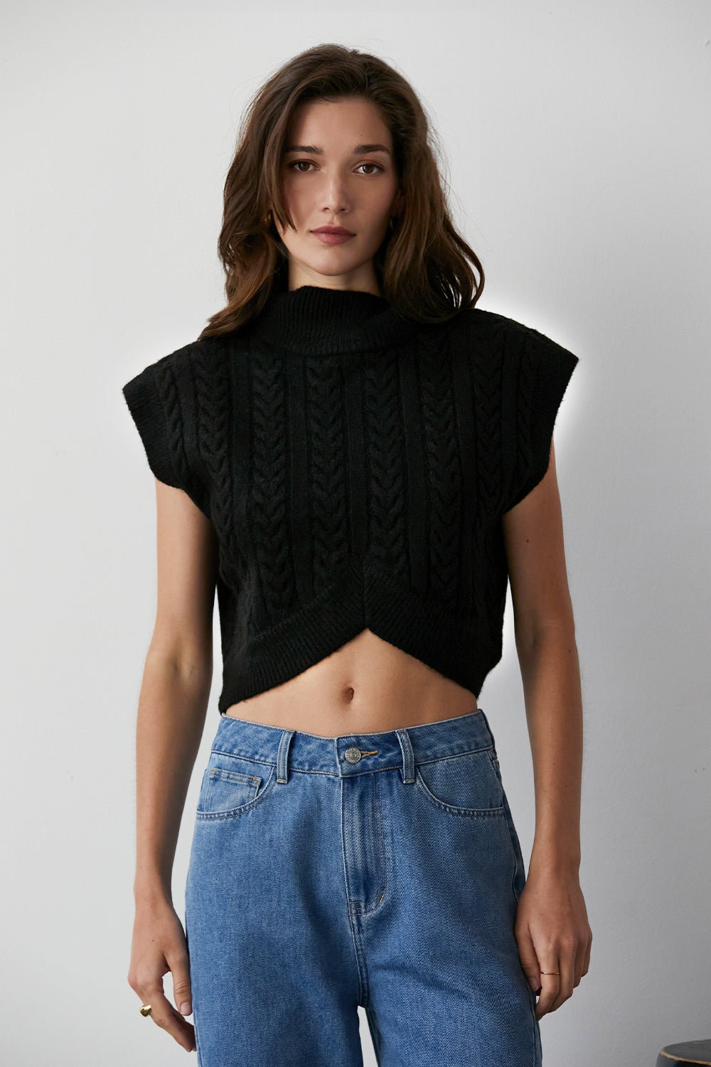 Anna Mock Neck Sweater