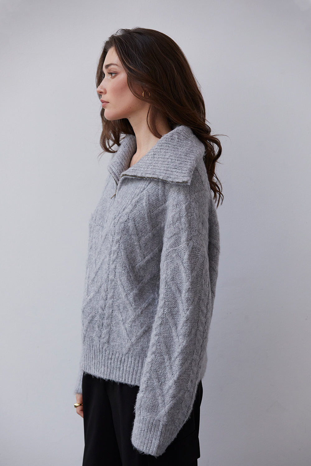 Maryann Zip Up Sweater
