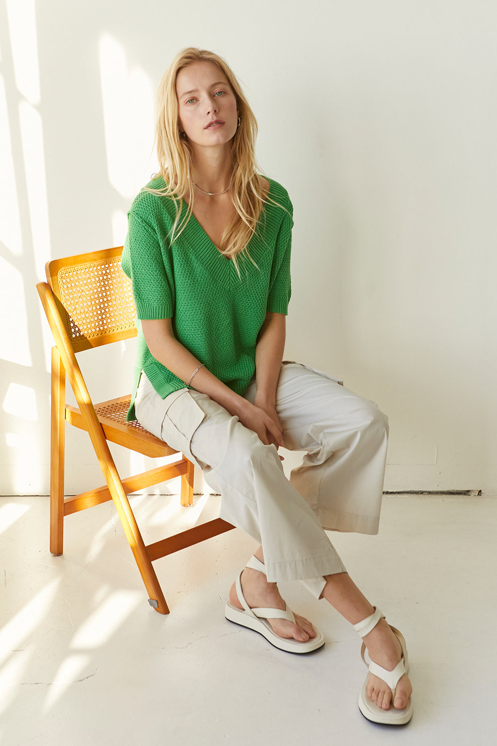 Raya Pebbled Knit Top