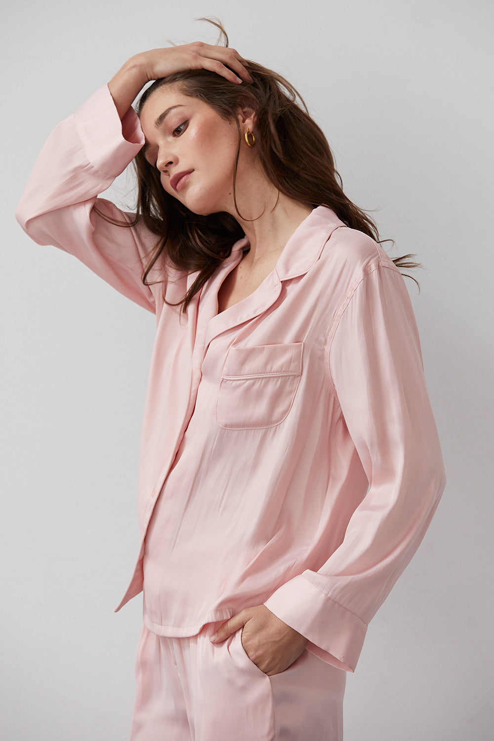 Jules Silky Satin Blouse