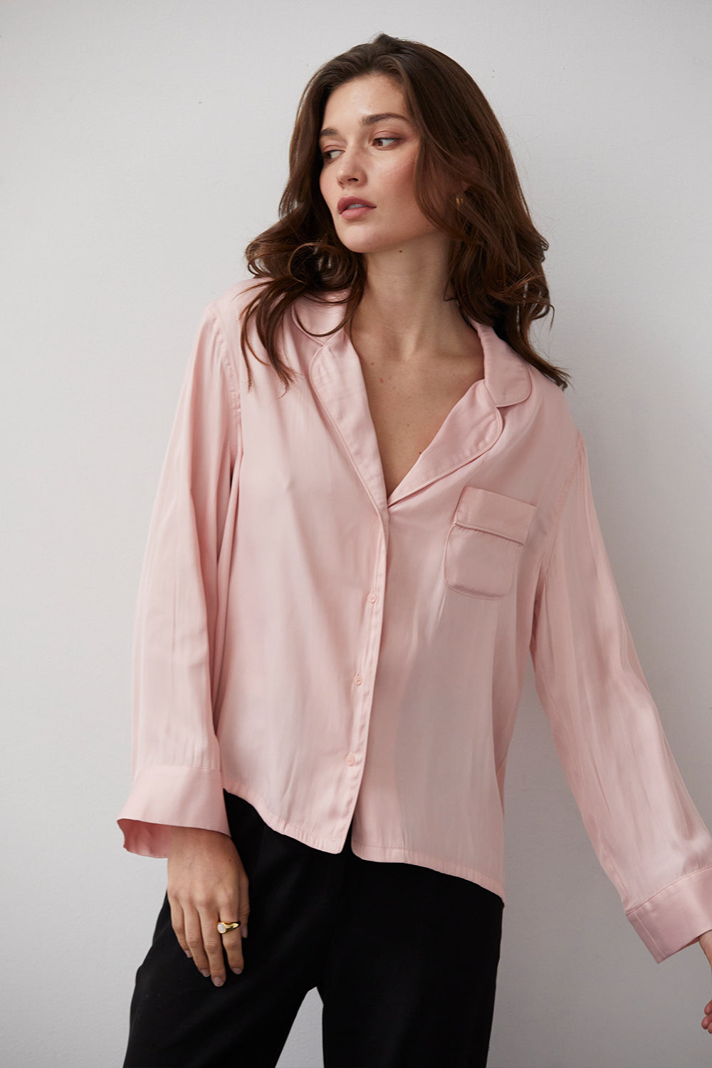 Jules Silky Satin Blouse