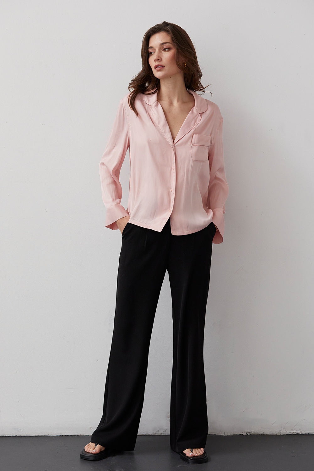 Jules Silky Satin Blouse