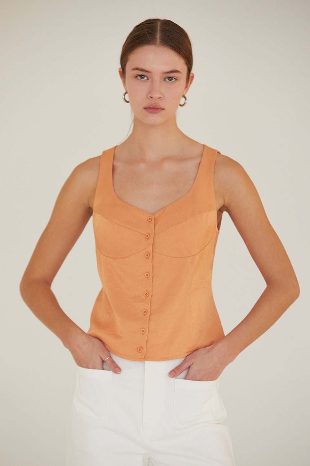 Ava Satin Tank