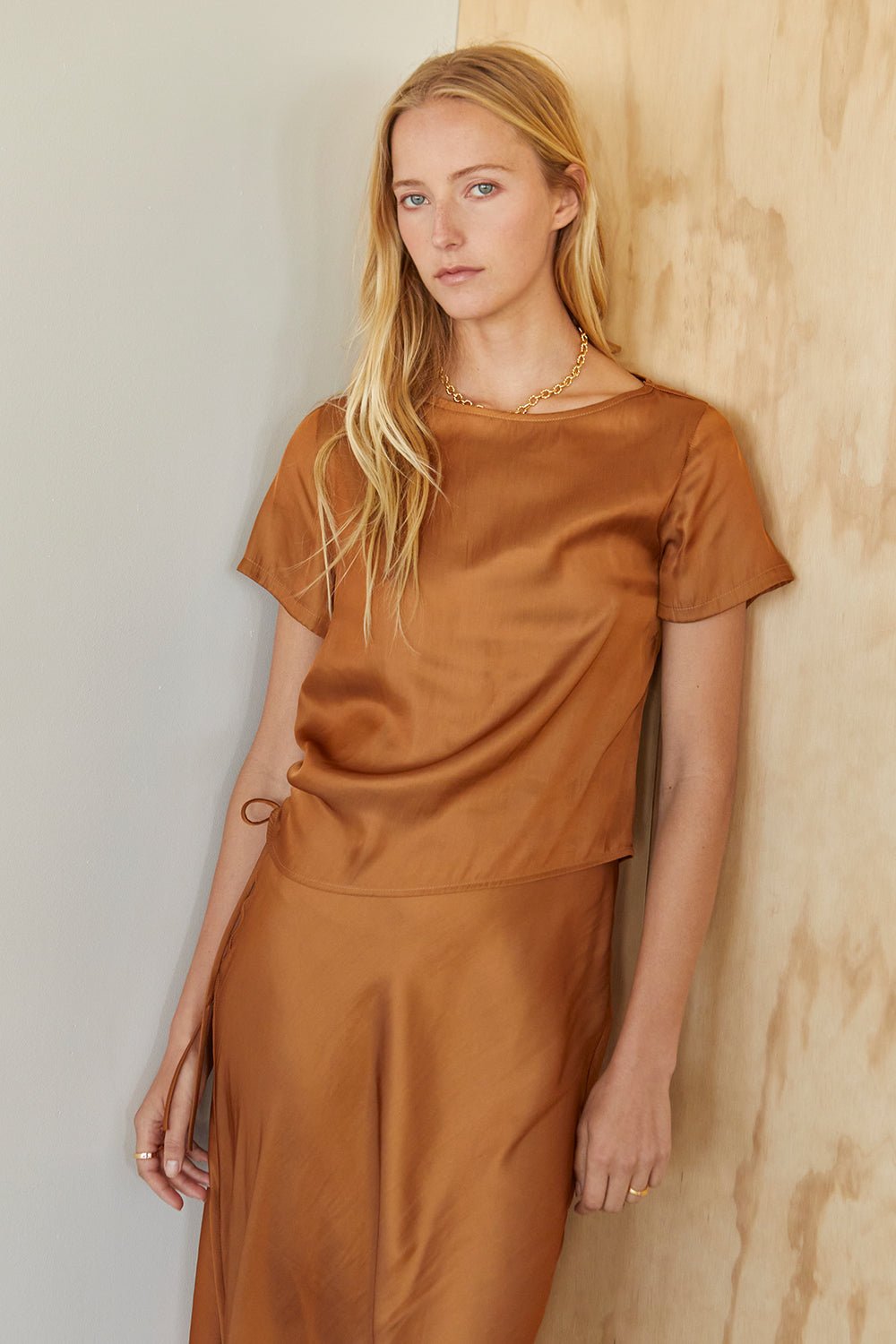Bridgette Satin Blouse