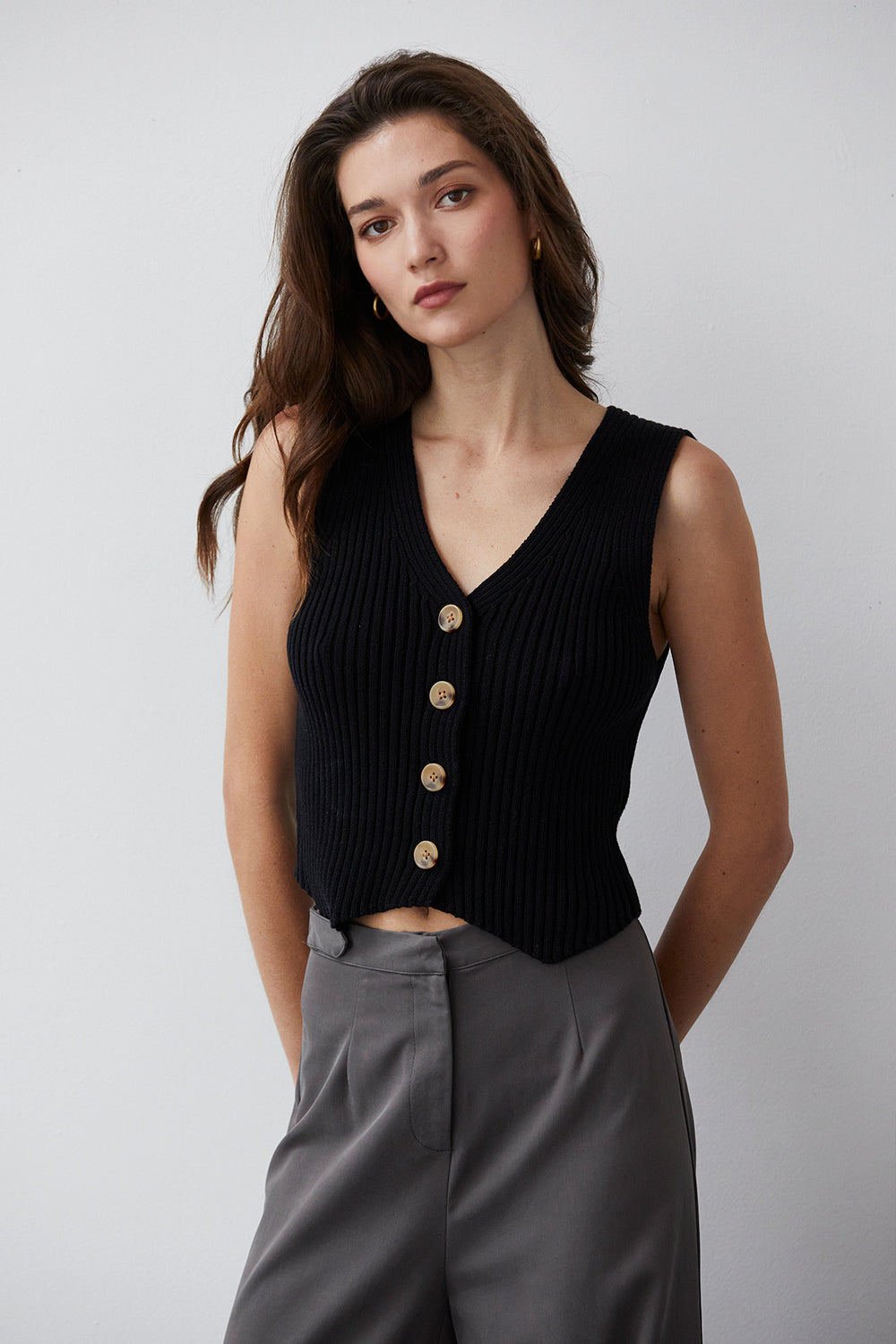 Julissa Cotton Sweater Vest
