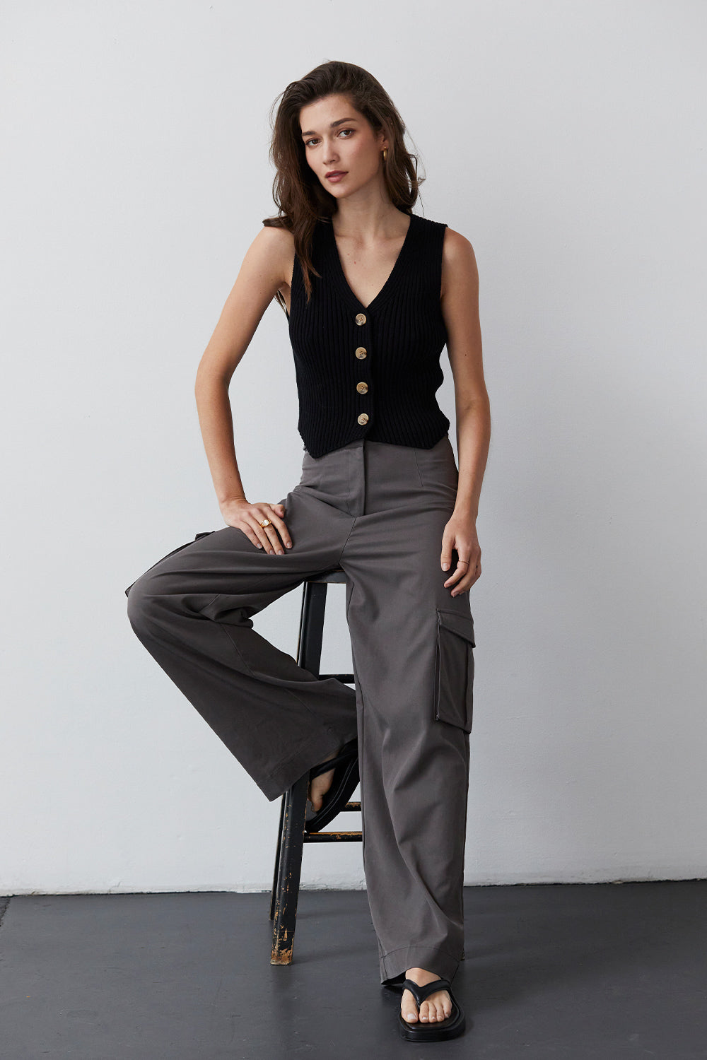 Julissa Cotton Sweater Vest