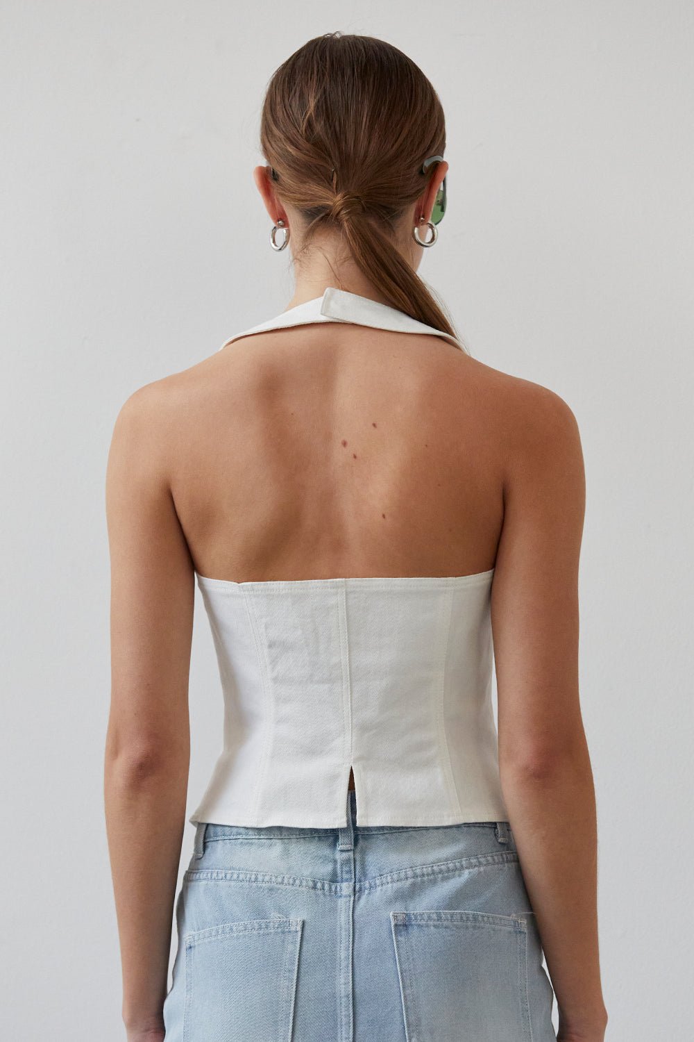 Candice Denim Halter Top