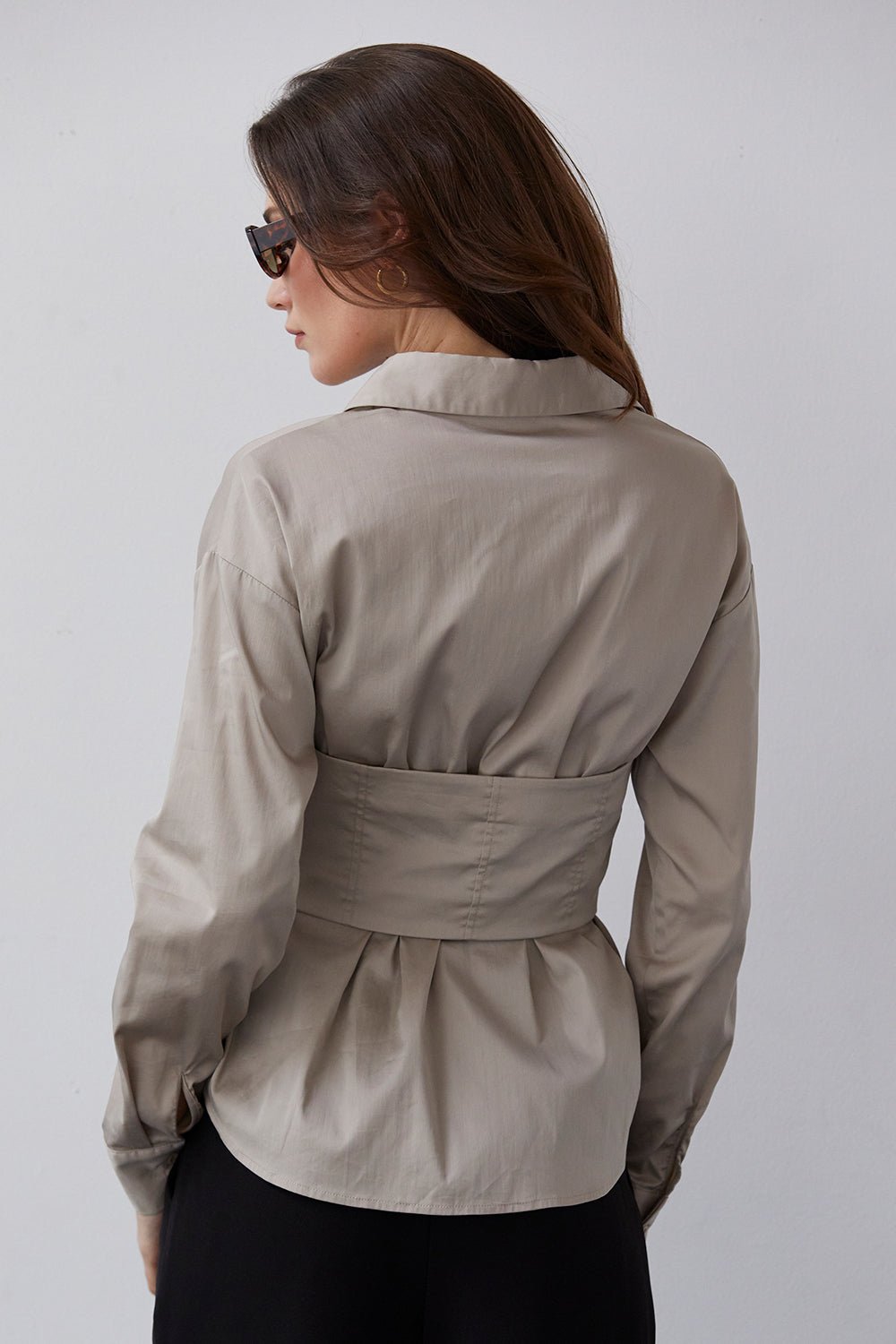 Bailey Corset Button Up Shirt