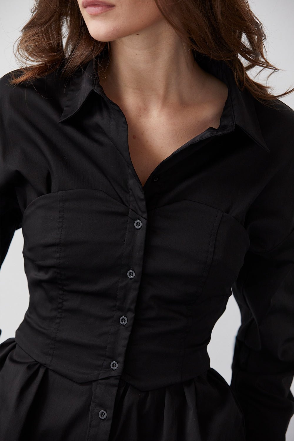 Bailey Corset Button Up Shirt