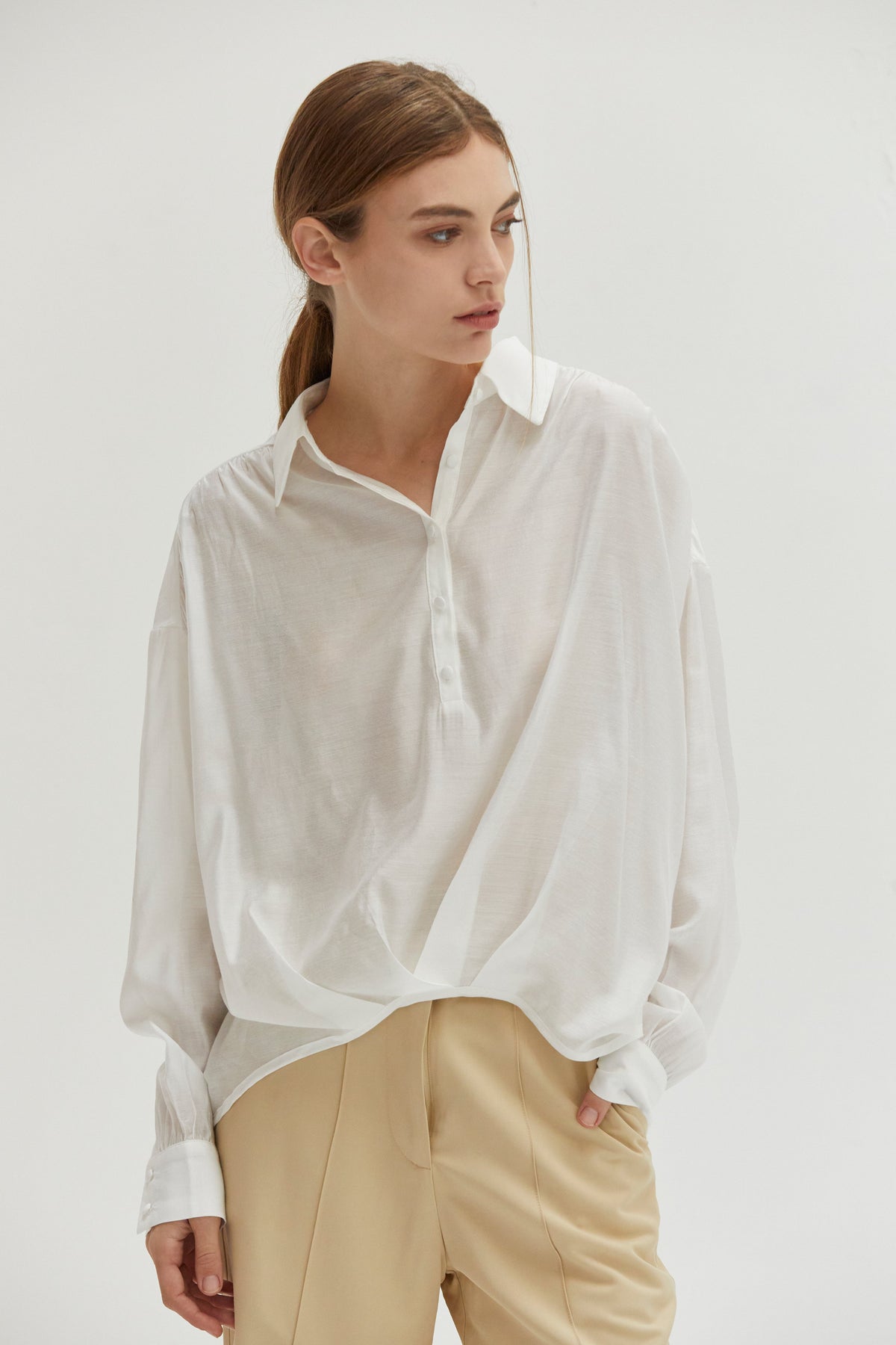 Maeve Surplice Woven Top