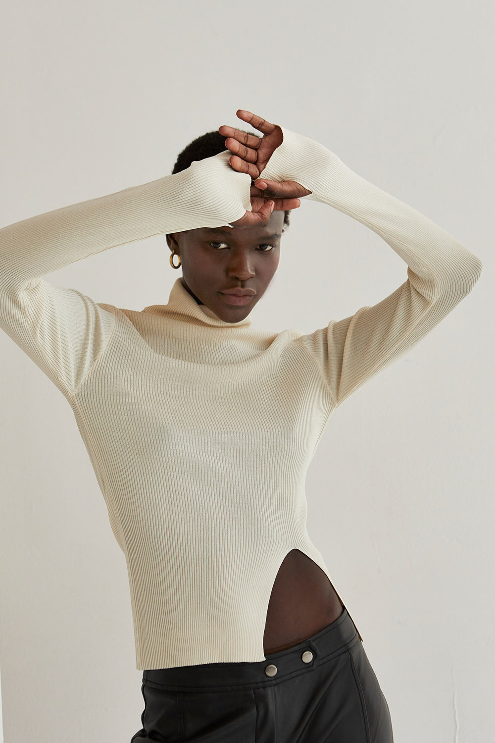 Olive Knit Top