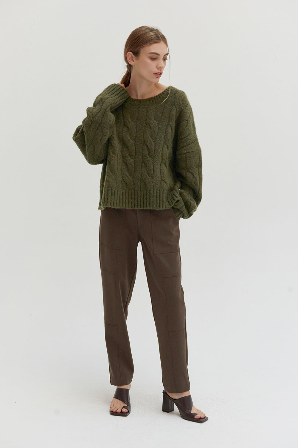 Carol Cable Knit Sweater