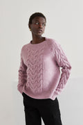 Cable Knit Sweater - Lavender