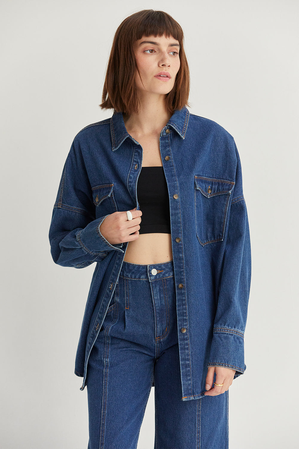 Gianna Denim Button Up Shirt