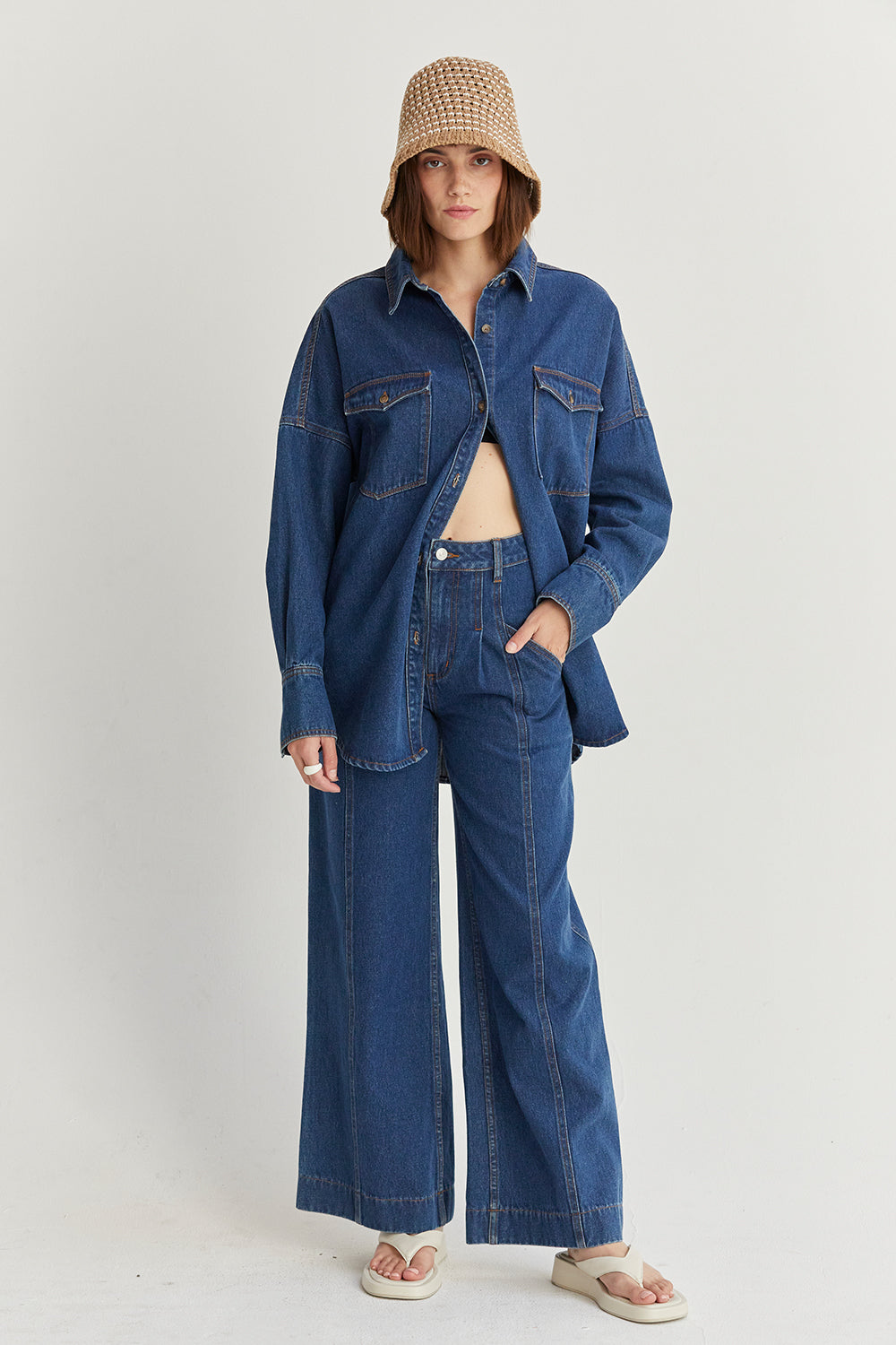 Gianna Denim Button Up Shirt