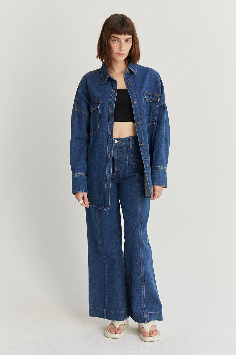 Gianna Denim Button Up Shirt