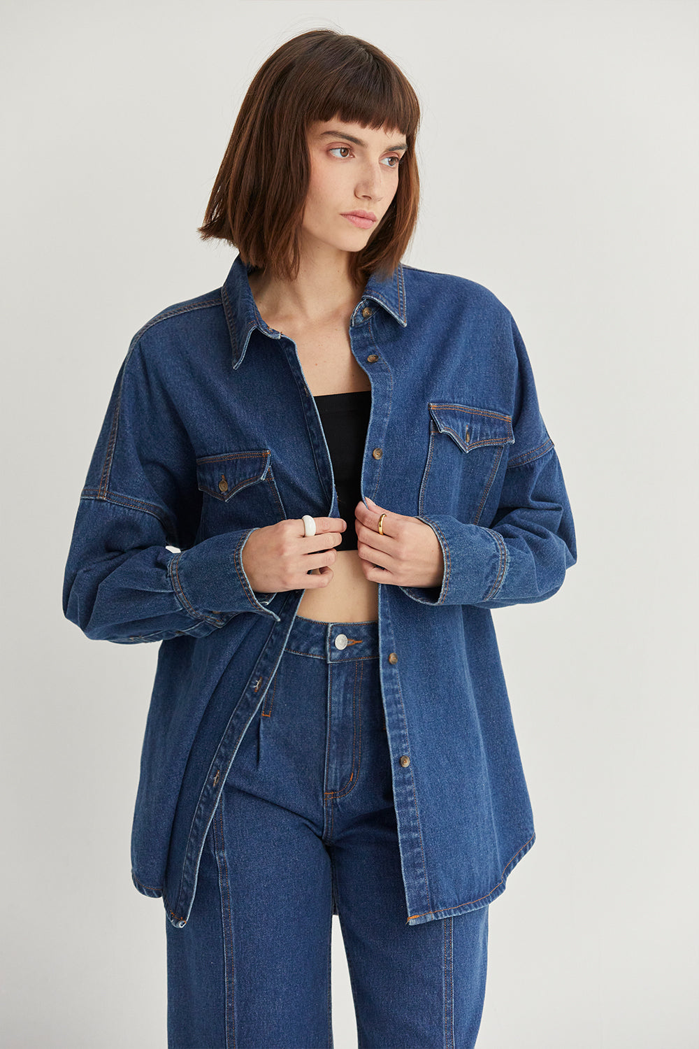 Gianna Denim Button Up Shirt