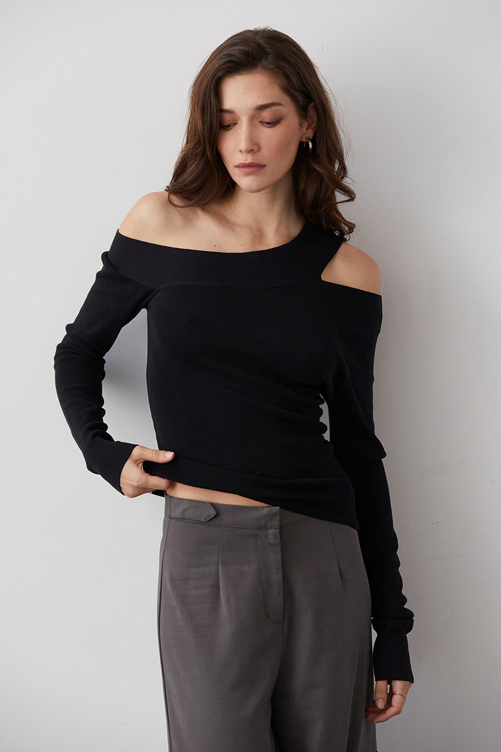 Ingrid Knit Top - Black