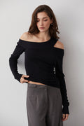 Ingrid Knit Top - Black