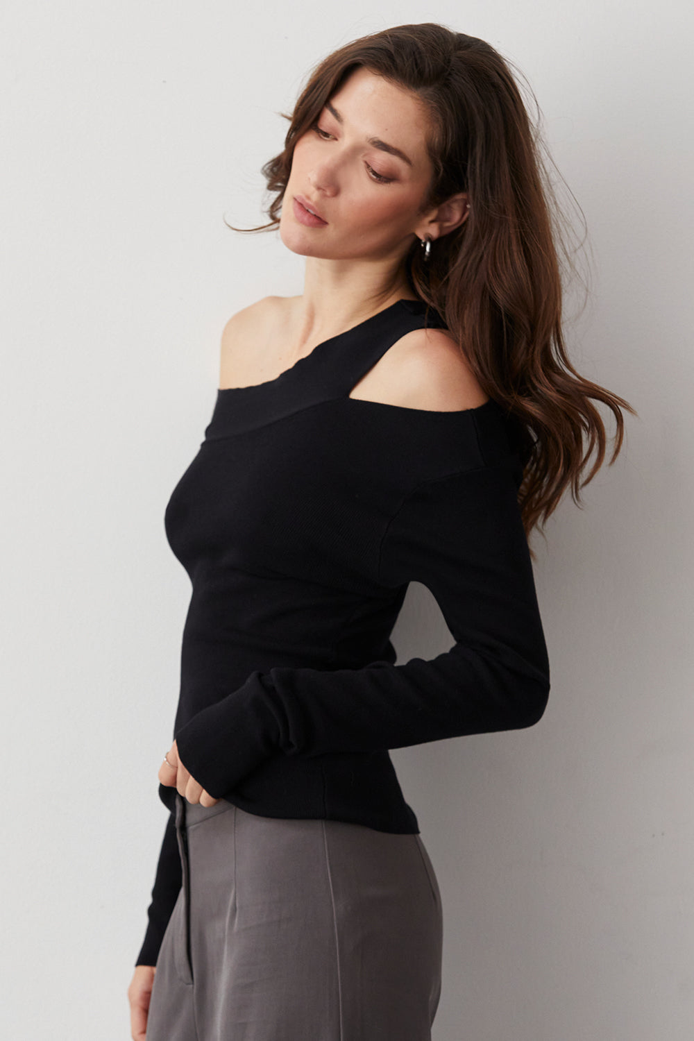 Ingrid Knit Top - Black