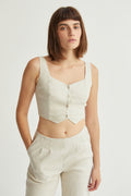 Jazz Linen Vest Top