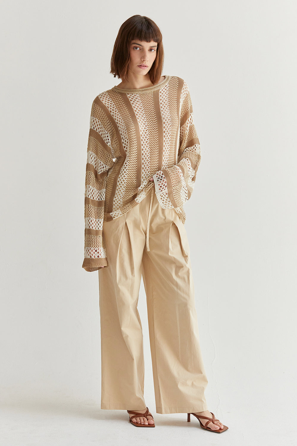 Carol Cotton Wide Leg Pants