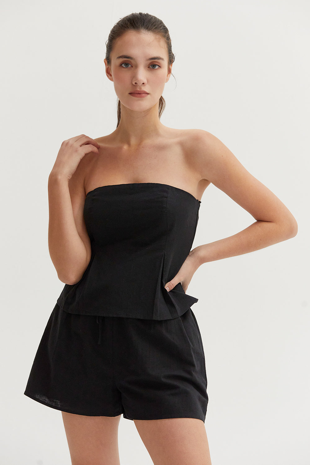 Courtney Linen Tube Top
