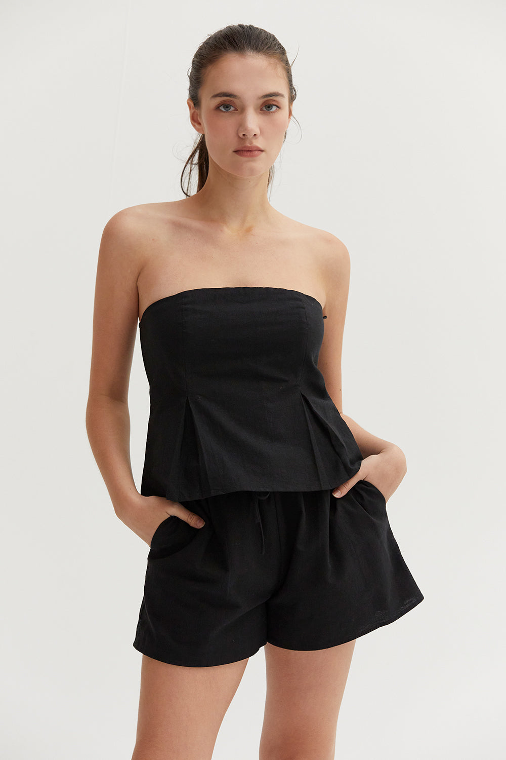 Courtney Linen Tube Top