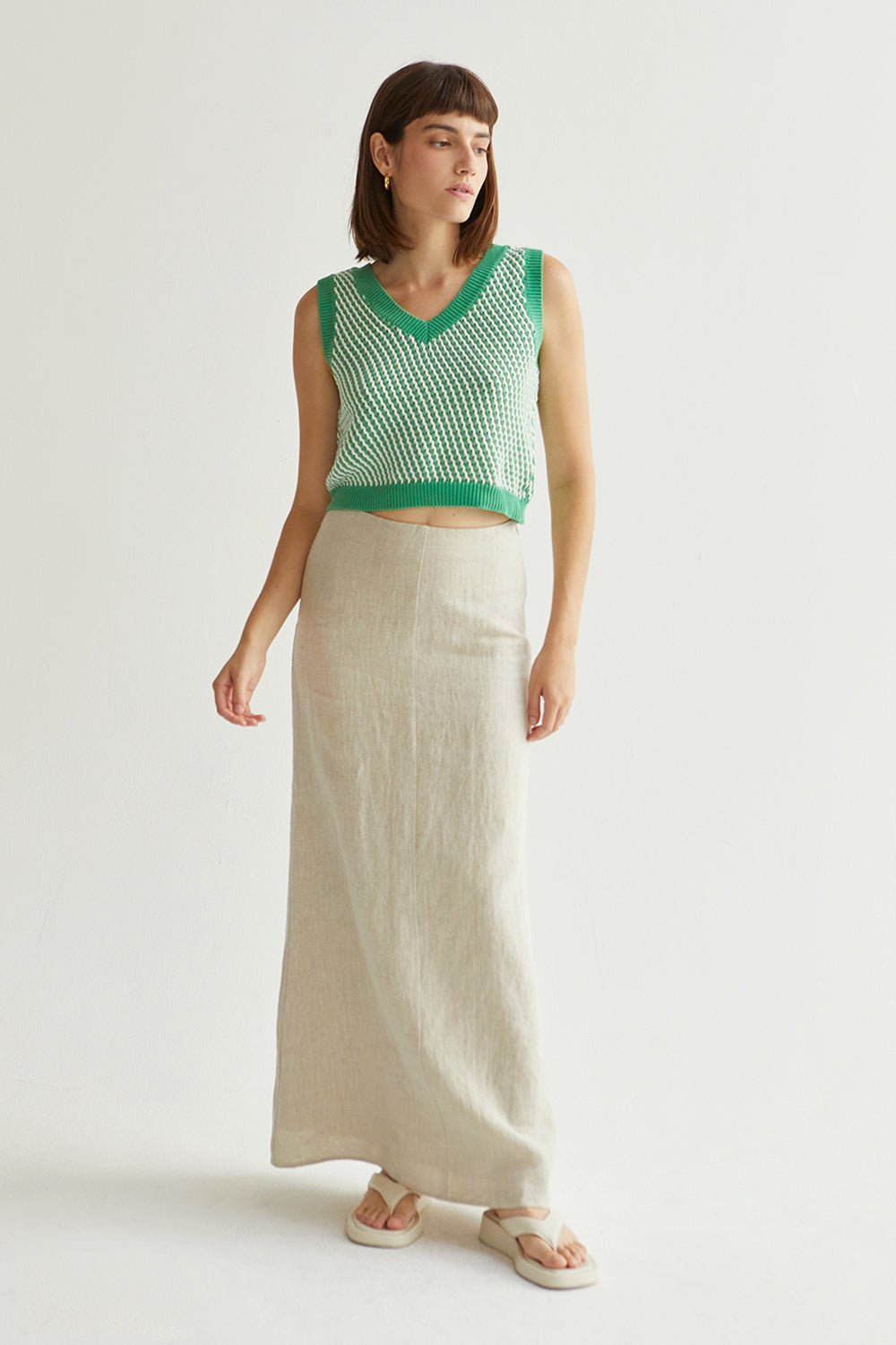 Linen Maxi Skirt
