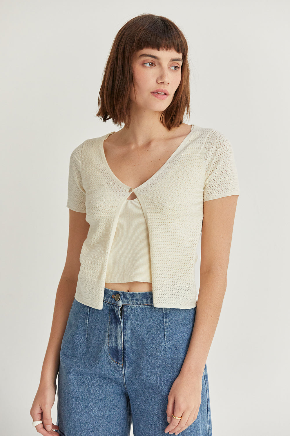 Sia Twofer Knit Top