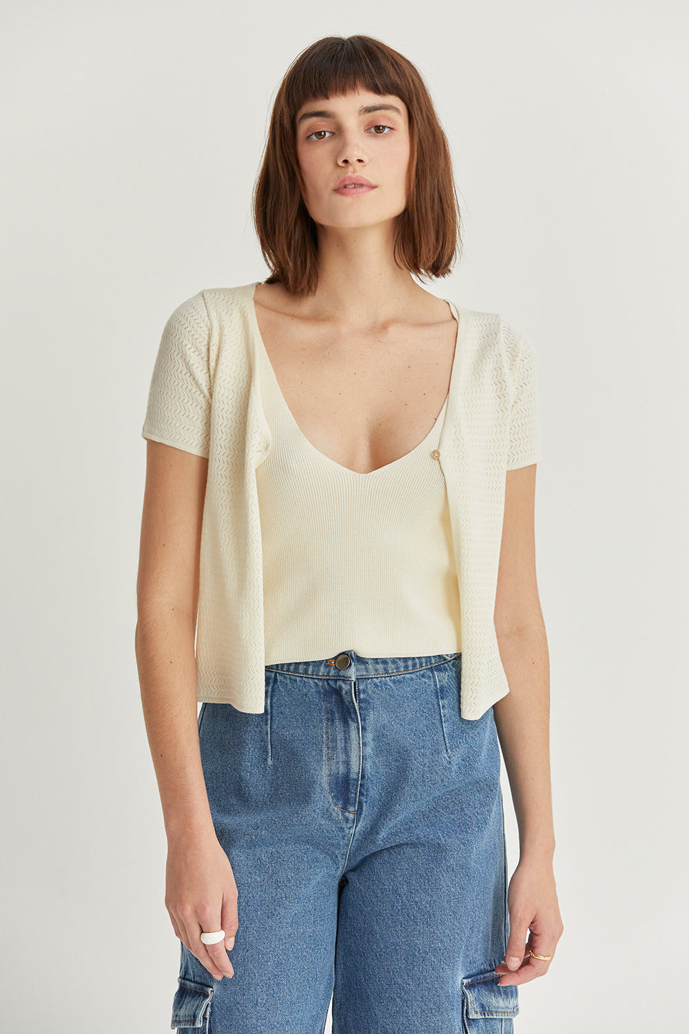 Sia Twofer Knit Top