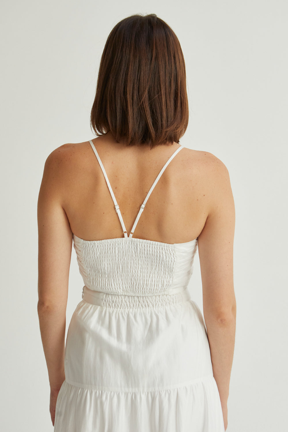 Manny Shirred Crop Top