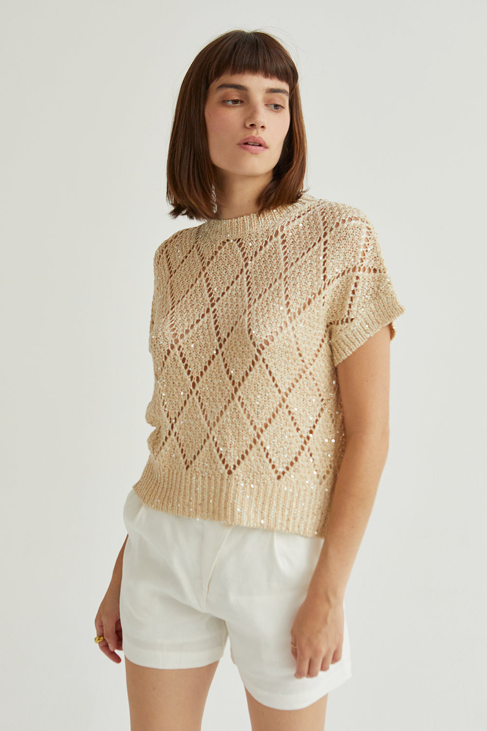 Remy Netted Knit Top