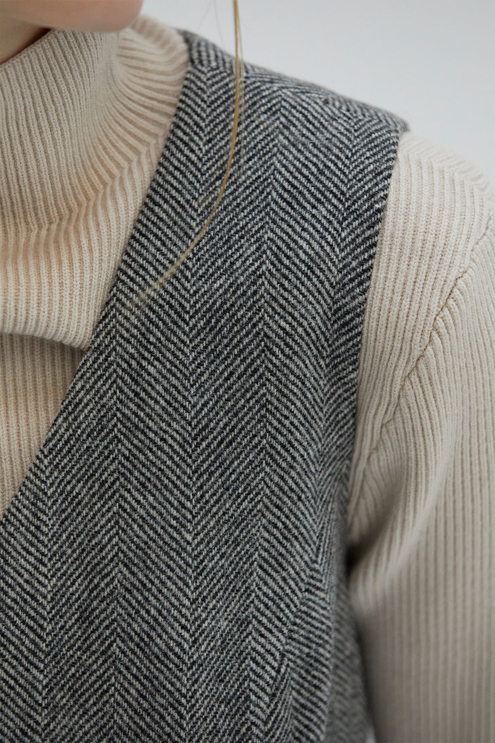 Bailey Brushed Herringbone Vest