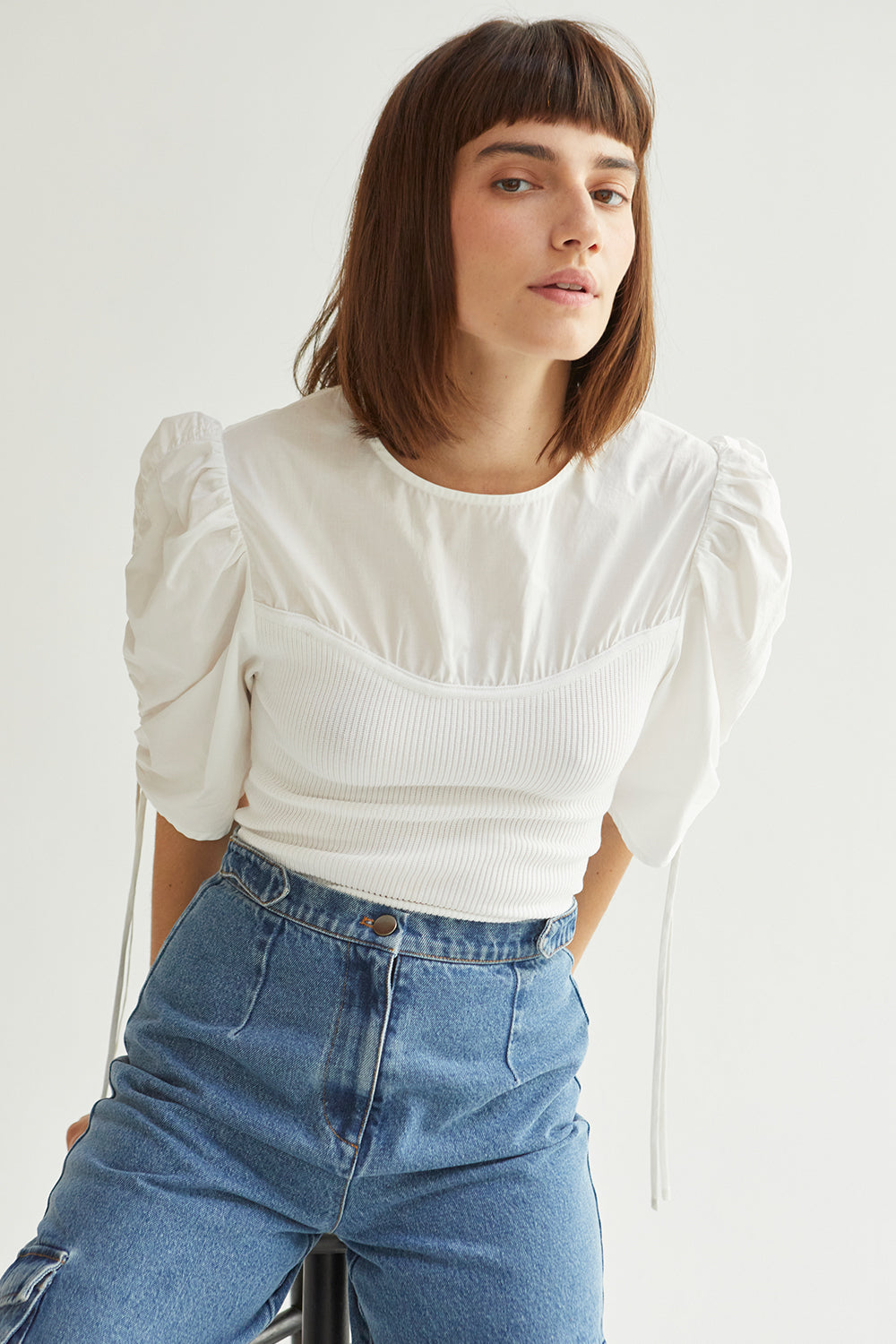 Rubi Mixed Media Top