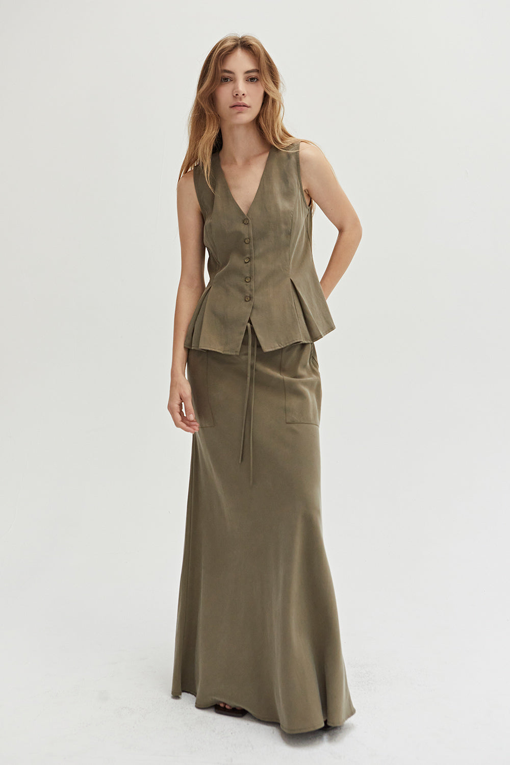Cami Pleated Vest