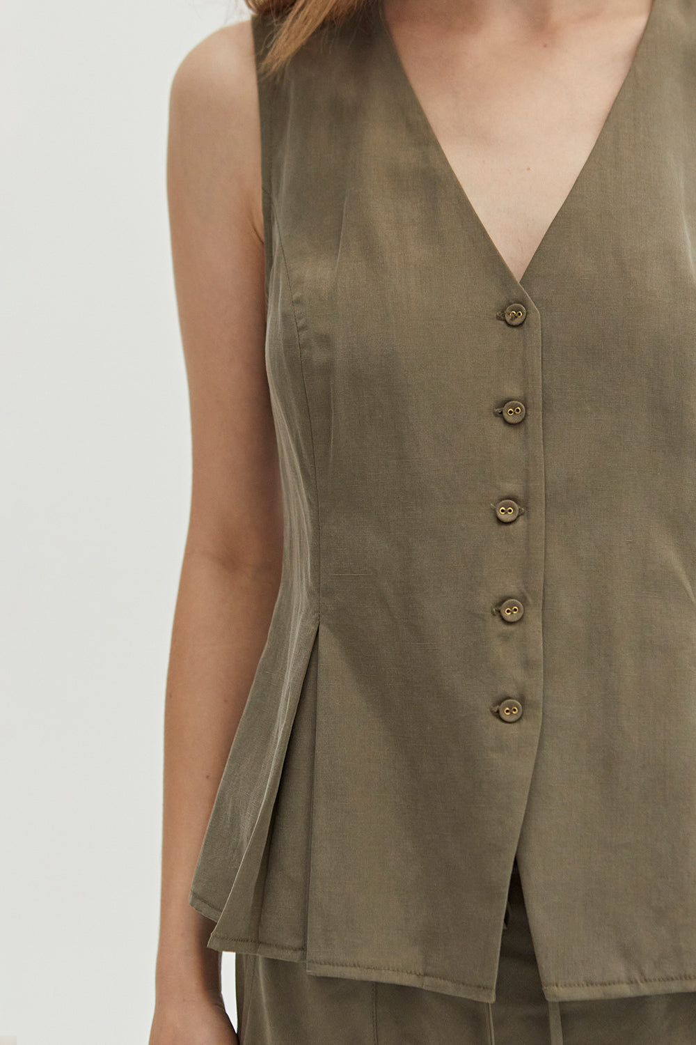 Cami Pleated Vest