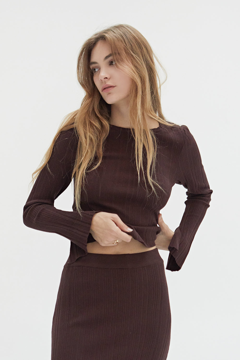 Drea Ribbed Knit Top