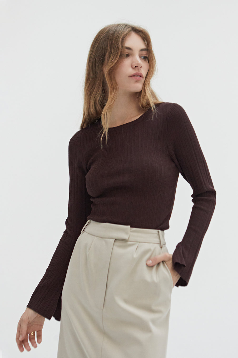 Drea Ribbed Knit Top