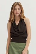 Mila Halter Knit Top
