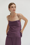Emberly Textured Satin Top