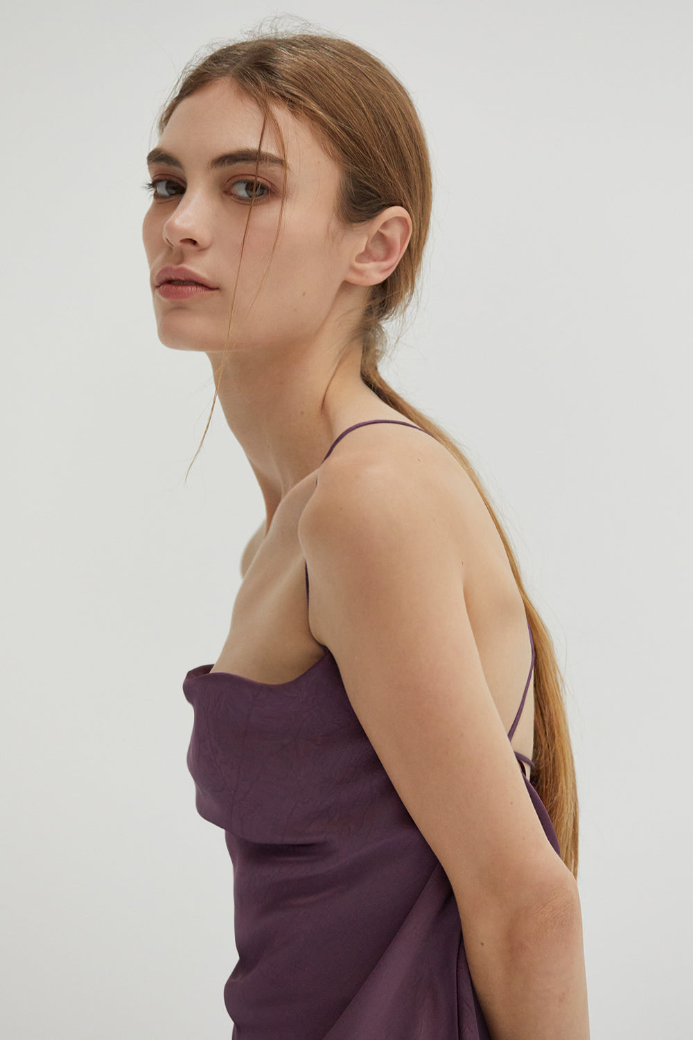 Emberly Textured Satin Top