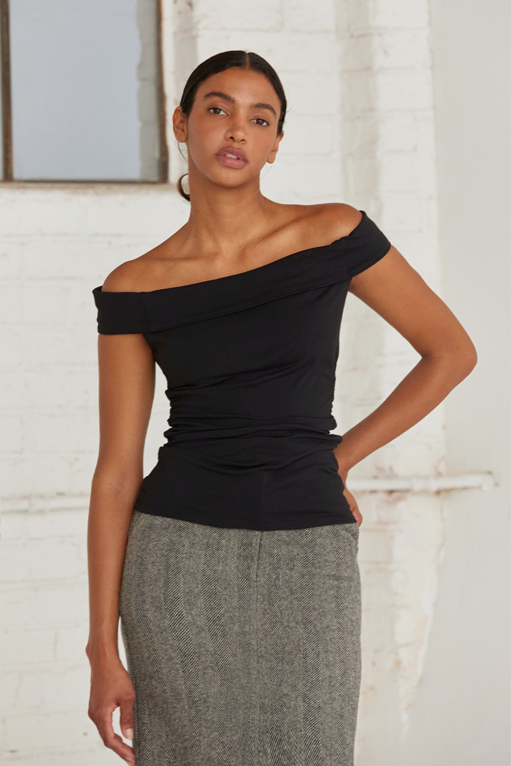 Nora Off Shoulder Knit Top