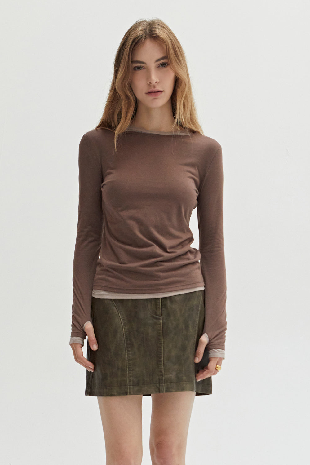 Octavia Two in One Long Sleeve Top