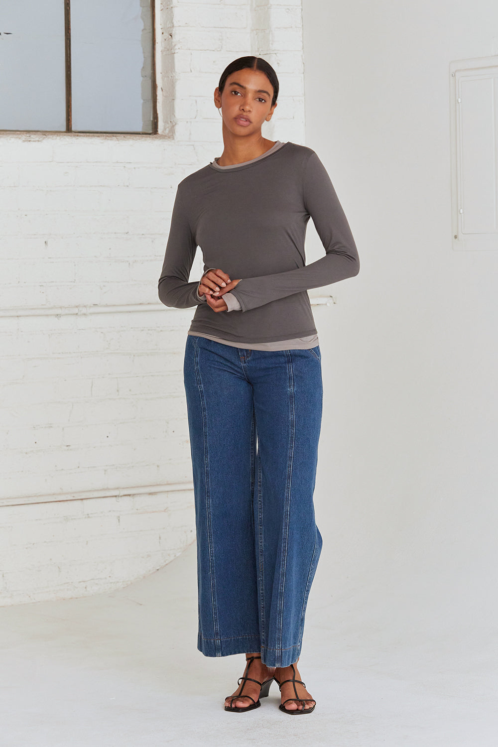Octavia Two in One Long Sleeve Top