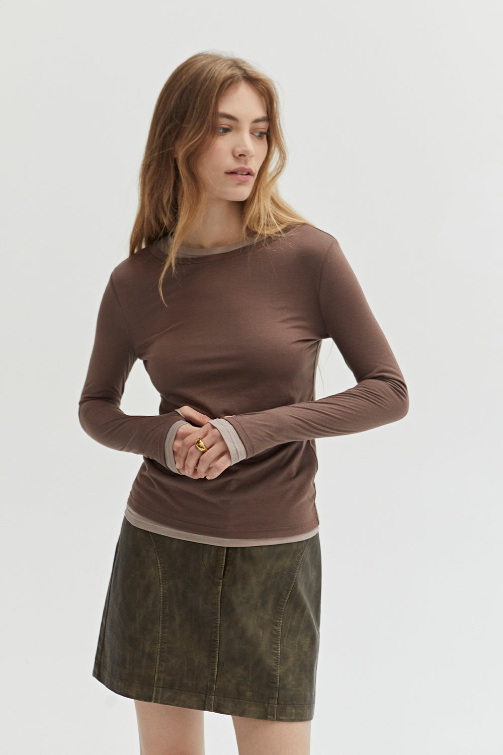 Octavia Two in One Long Sleeve Top