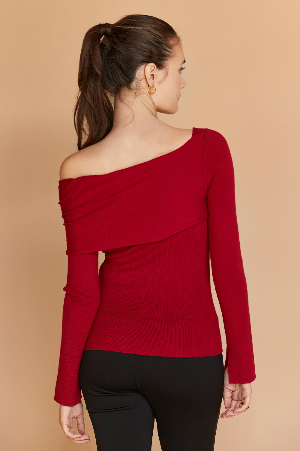 Katia Fold Over Sweater Top