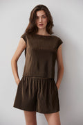 Ari Knit Plisse Set